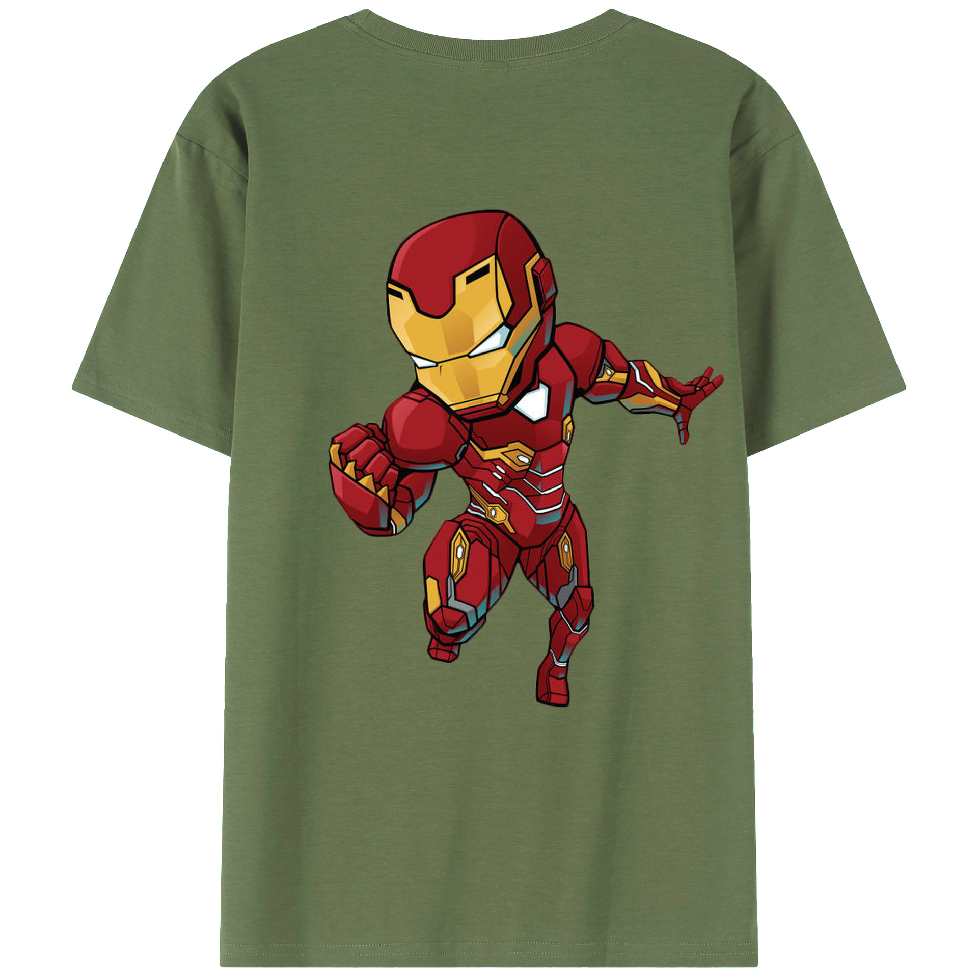 （画像用） アベンジャーズ The Avengers 綿100％ メンズ半袖Tシャツ（バックプリント） 通気性